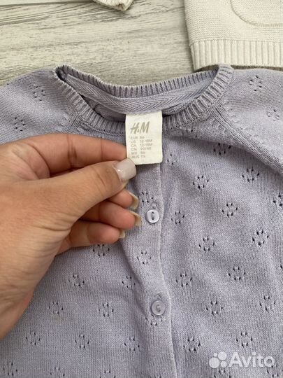 Кардиганы для девочки пакетом H&M,Benetton 84-86