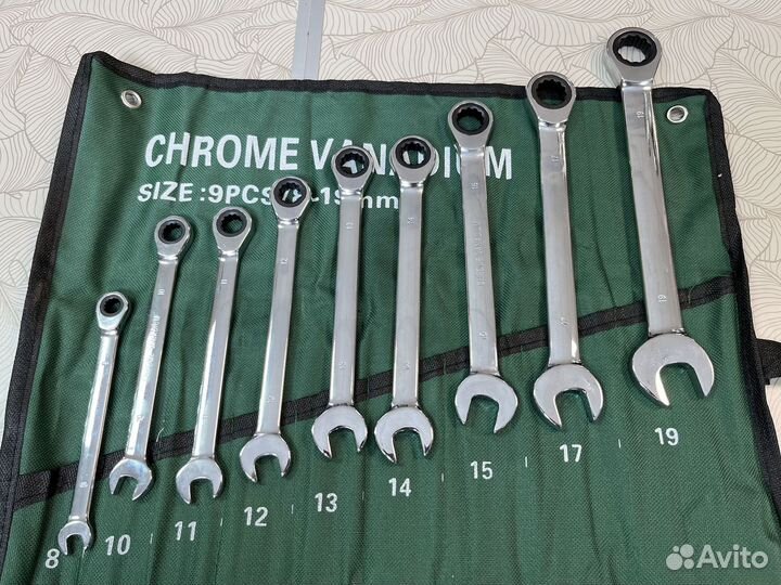 Ключи рожково-накидные с трещоткой