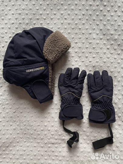 Шапка didriksons + перчатки