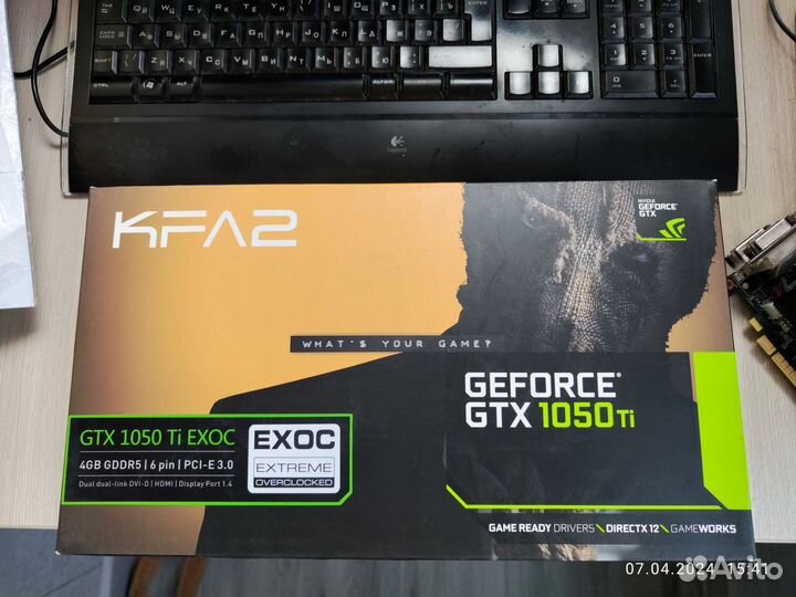Видеокарта Nvidia KFA2 1050ti