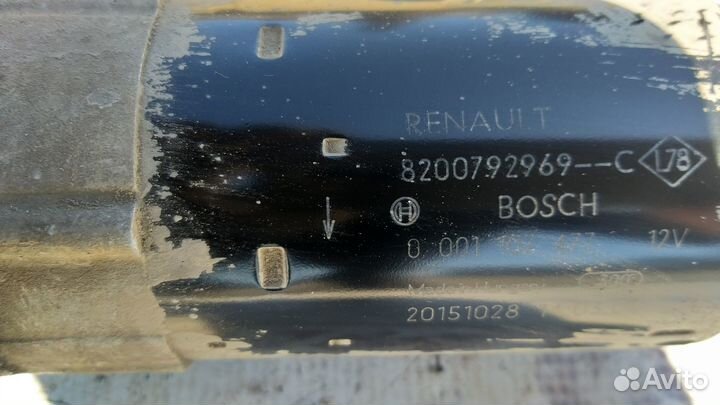 Стартер Renault Duster 4x4