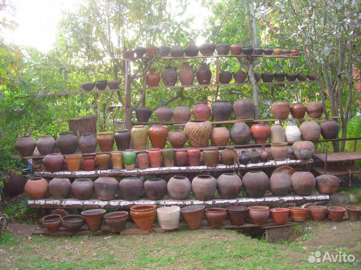 Кувшин глиняный с ручкой старинные горшки