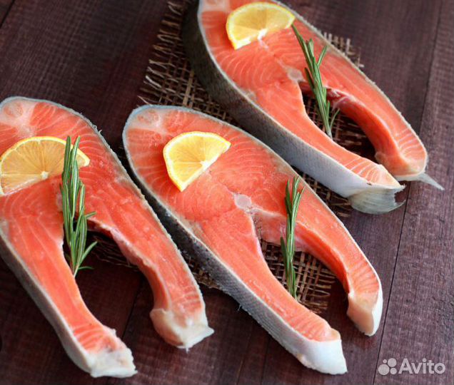 Кижуч стейки рыба