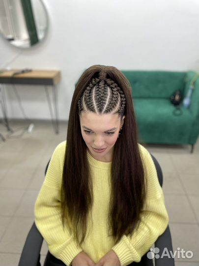 Афрохвост,косы с канекалоном,брейды,афрокосы