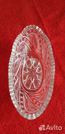 Салатник,ладья,ваза. Хрусталь