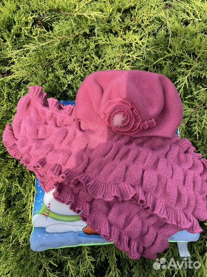 Комплект шапка и шарф женские