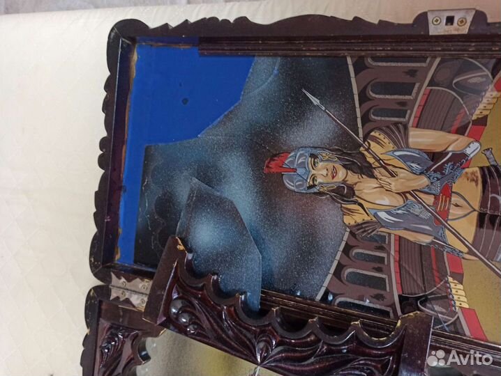 Нарды под реставрацию. Сломано стекло