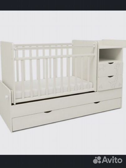 Кроватка трансформер детская оптипром-А жираф