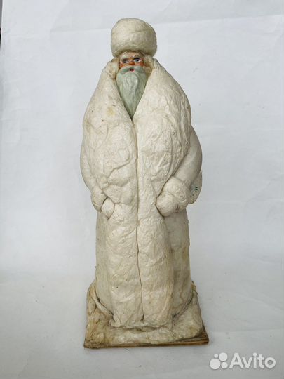 Ватный Дед Мороз на Подставке под ёлку СССР