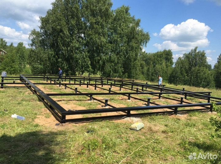 Винтовые сваи под ключ установка