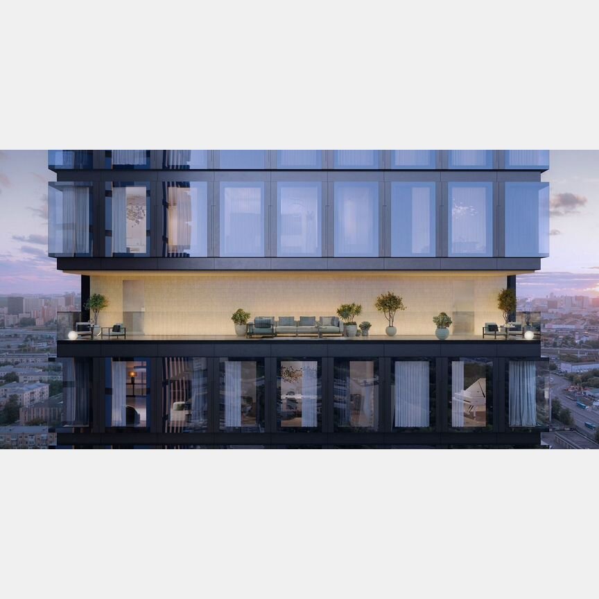 1-к. квартира, 57,1 м², 2/23 эт.