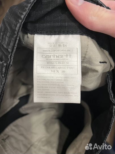 Джинсы carhartt wip cargo