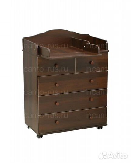 Пеленальный комод incanto Agio 80/5 ящиков