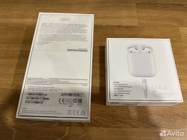 Коробка от airpods 2 iphone7