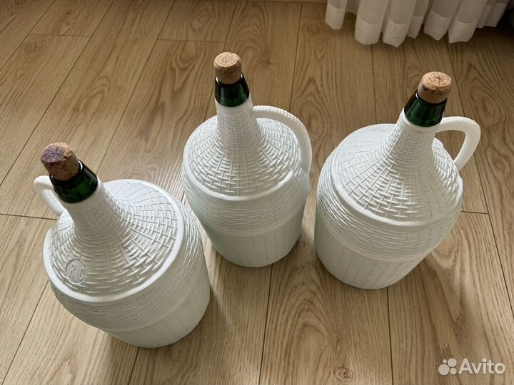 Бутыль стеклянная 5 литров для вина