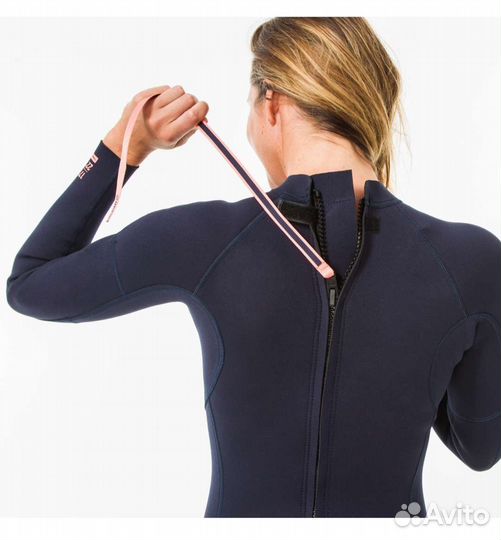 Гидрокостюм женский 100 неопреновый 2/2 мм olaian