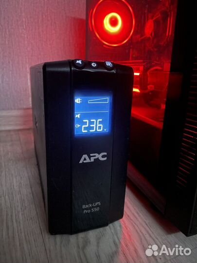 Ибп APC back UPS PRO 550 с АКБ, стабилизатор