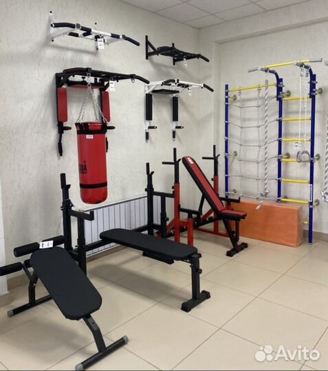 Скамья для жима, турник