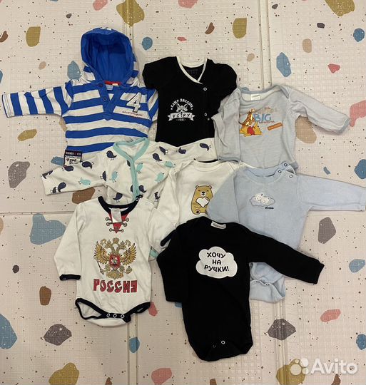 Пакет боди 62-68