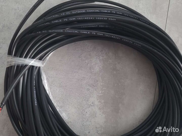 Видеокабель квк-п-2*0.5 мм 40м