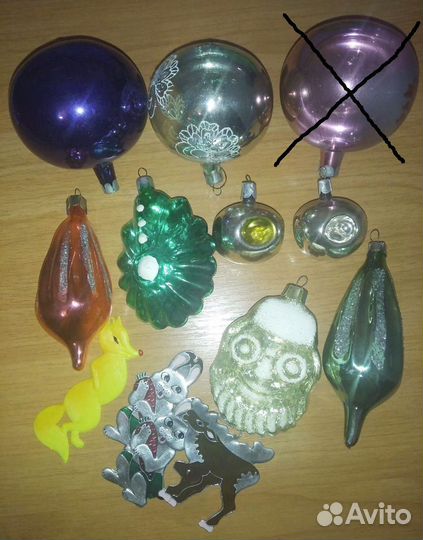 Старые ёлочные игрушки СССР