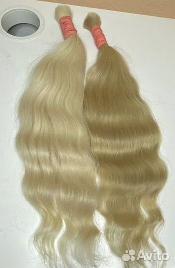 Волосы для наращивания 50 см блонд