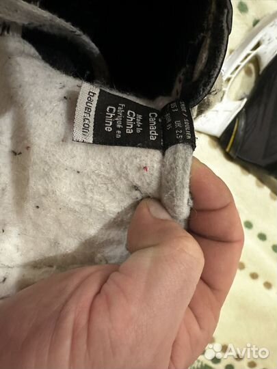 Хоккейные коньки bauer 140 детские 35-36 размер