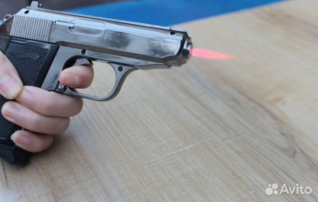 Пистолет зажигалка Вальтер металлический