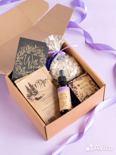 Набор Подарочный натуральной косметики Лаванда