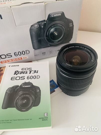 Зеркальный фотоаппарат canon 600d