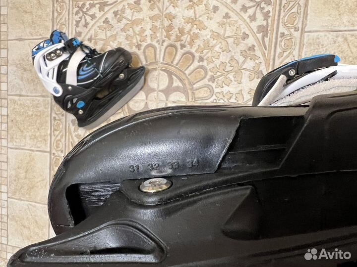 Коньки детские раздвижные 31 32 33 34