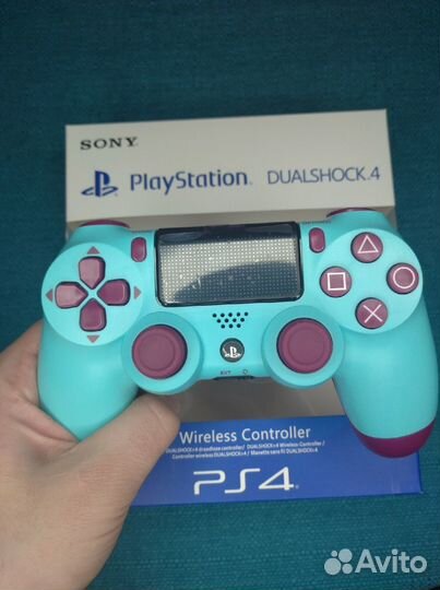 Новый Джойстик Геймпад Dualshock 4 PS4v2 Бирюзовый
