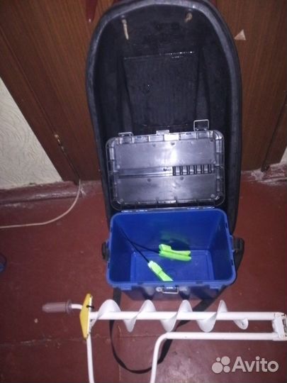 Рыболовный ящик.бур.санки