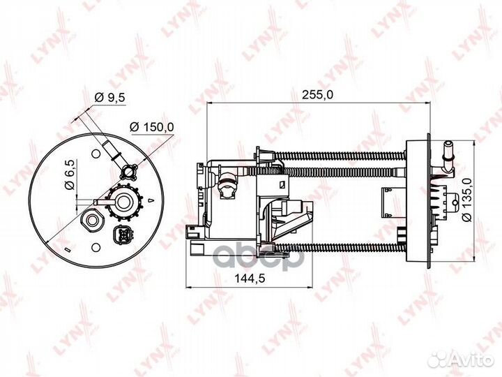 Фильтр топливный LF-952M lynxauto