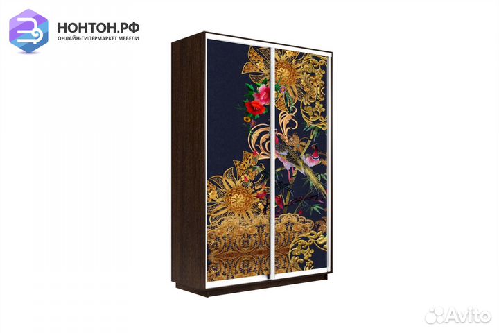 Шкаф-купе 2-х дверный Нонтон фото №1013 / венге