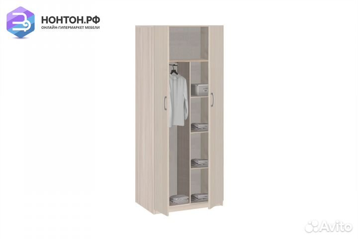 Шкаф 2-дверный Лотос 5.24 шимо светлый