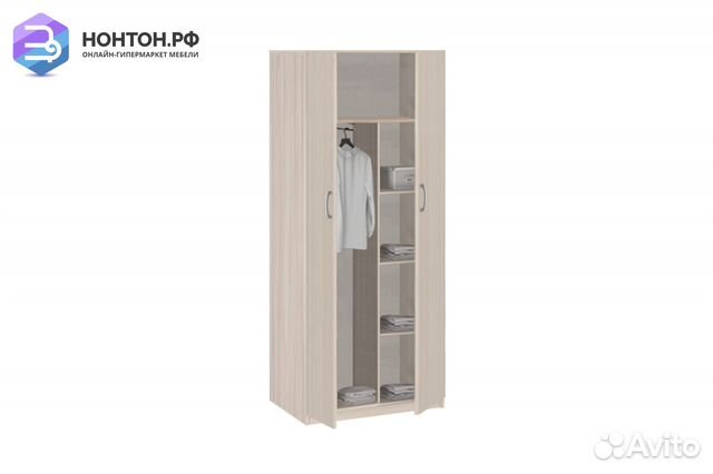 Шкаф 2-дверный Лотос 5.24 шимо светлый