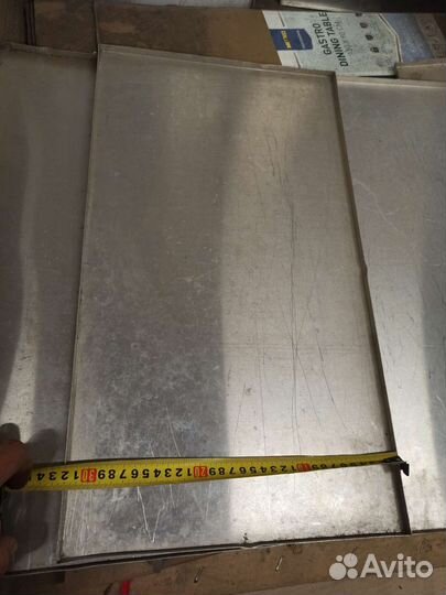 Лист алюминиевый с бортом