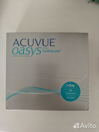 Контактные линзы Acuvue Oasys 1-Day 8.5 -2.00 90шт