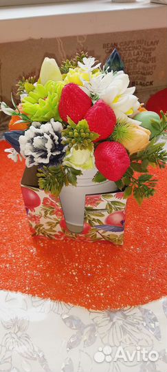 Букет цветов из мыла