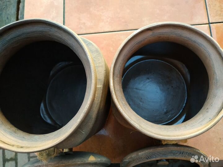 Горшки глиняные этно ручной работы, ухваты, вешалк