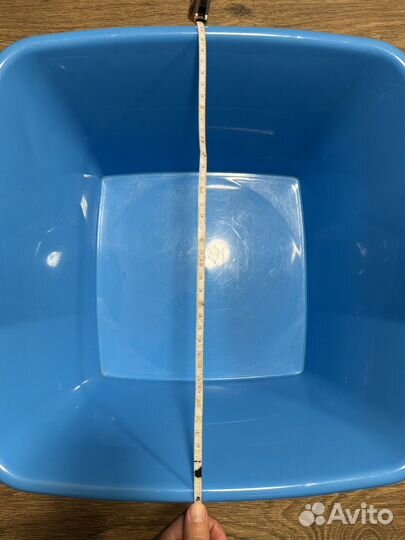 Таз пластиковый квадратный, тазик для стирки