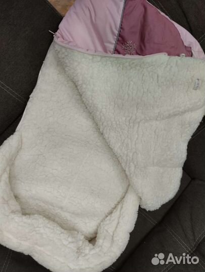 Зимний конверт в коляску. Размер 70 на 40