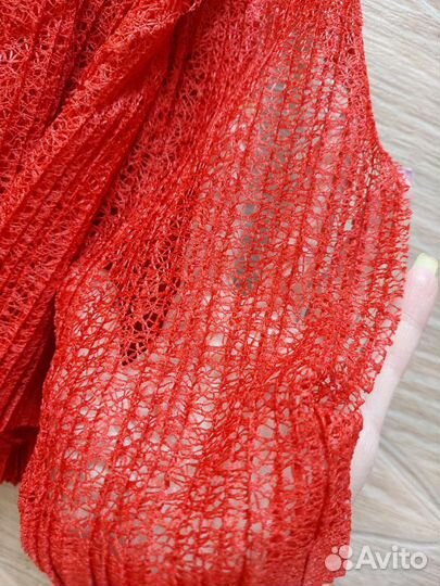 Ткань ажур гофре