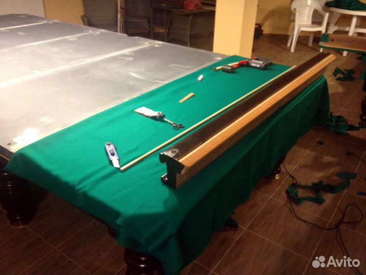 Перетяжка бильярдных столов
