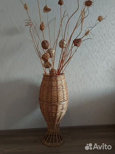 Плетёная Ваза из лозы
