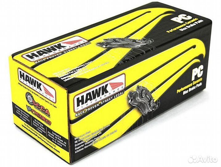 Колодки тормозные HB829Z.594 hawk PC Porsche 911 C