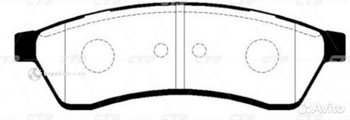 Колодки задние Chevrolet Epica GK0437