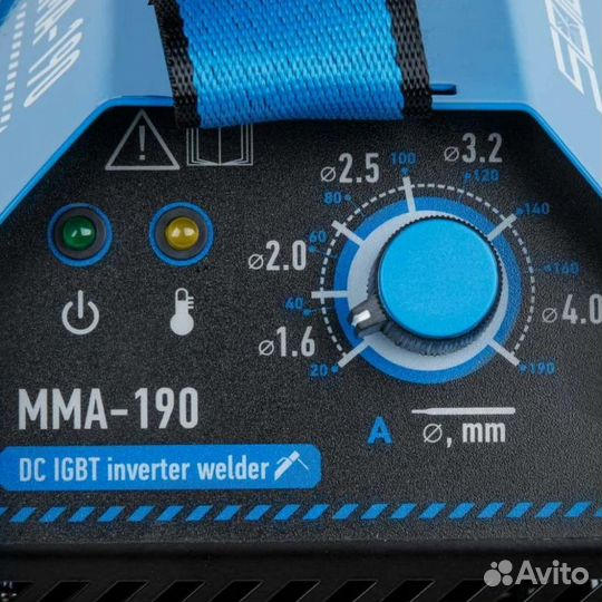 Инвертор сварочный Solaris MMA-190, ток 190А, напр