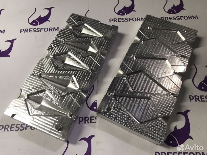 Форма чпу для литья грузил (самолёт с ухом)